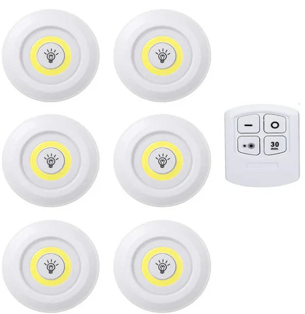 Set Luz Led - Control Remoto Inalámbrico (3 luces led + control remoto)